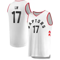 Jeremy Lin Toronto Raptors Men's Fast Break Jersey - Association Edition - White