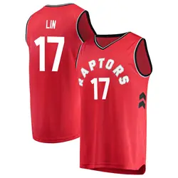 Jeremy Lin Toronto Raptors Youth Fast Break Jersey - Icon Edition - Red