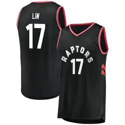 Jeremy Lin Toronto Raptors Youth Fast Break Jersey - Statement Edition - Black