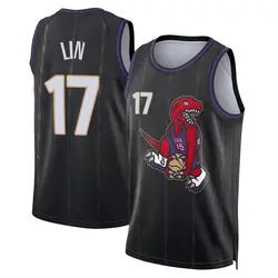 Jeremy Lin Toronto Raptors Youth Swingman 2024/25 City Edition Jersey - Black